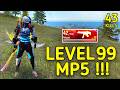 New LVL 99 MP5 MOST DANGEROUS MP5 EVER IN FF SOLO VS SQUAD 90 HEADSHOT INTEL I5