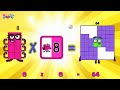LEARN NUMBERBLOCKS 8 TIMES TABLE MULTIPLICATION TABLE OF EIGHT LEARN TO COUNT ColorArt Id