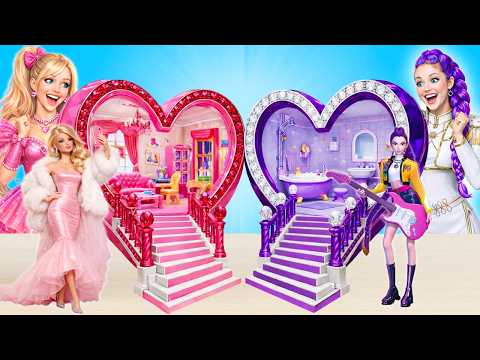 We Build Amazing Doll House | Barbie VS Rumi Challenge by PiPi Pop