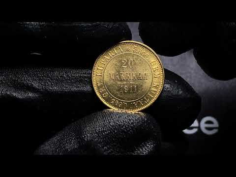 RUSSIA - GRAND DUCHY OF FINLAND 20 MARKKAA 1911 L - Coins.ee Auction 47, lot 1169