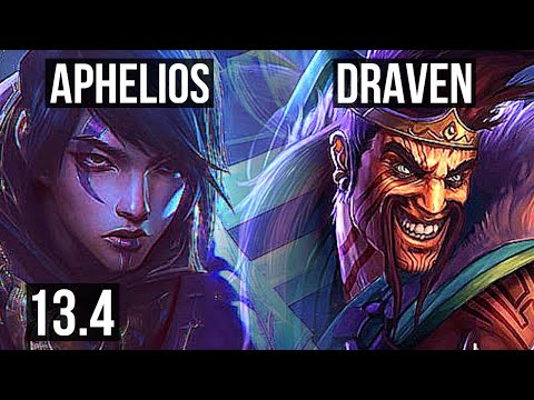 APHELIOS & Thresh vs DRAVEN & Nautilus (ADC) | 8/0/3, Rank 9 Aphelios | KR Challenger | 13.4