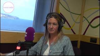 Claire Watterson and Chris Corlett from the IOM Chamber of Commerce are on the Mannin Line