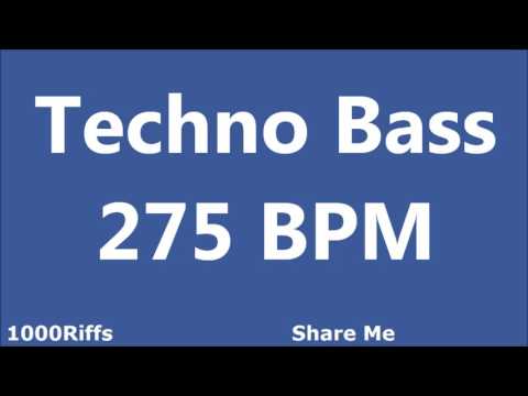 Techno Bass E2 Metronome : 275 BPM