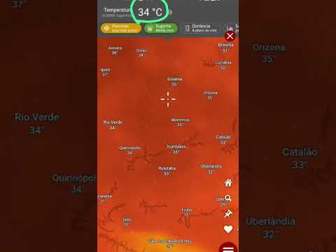 🌡️ CALOR INTENSO — PICO ÀS 15H!🔥 ATÉ 38°C — Goiás, Tocantins e MT⚠️ Calor forte toda a tarde