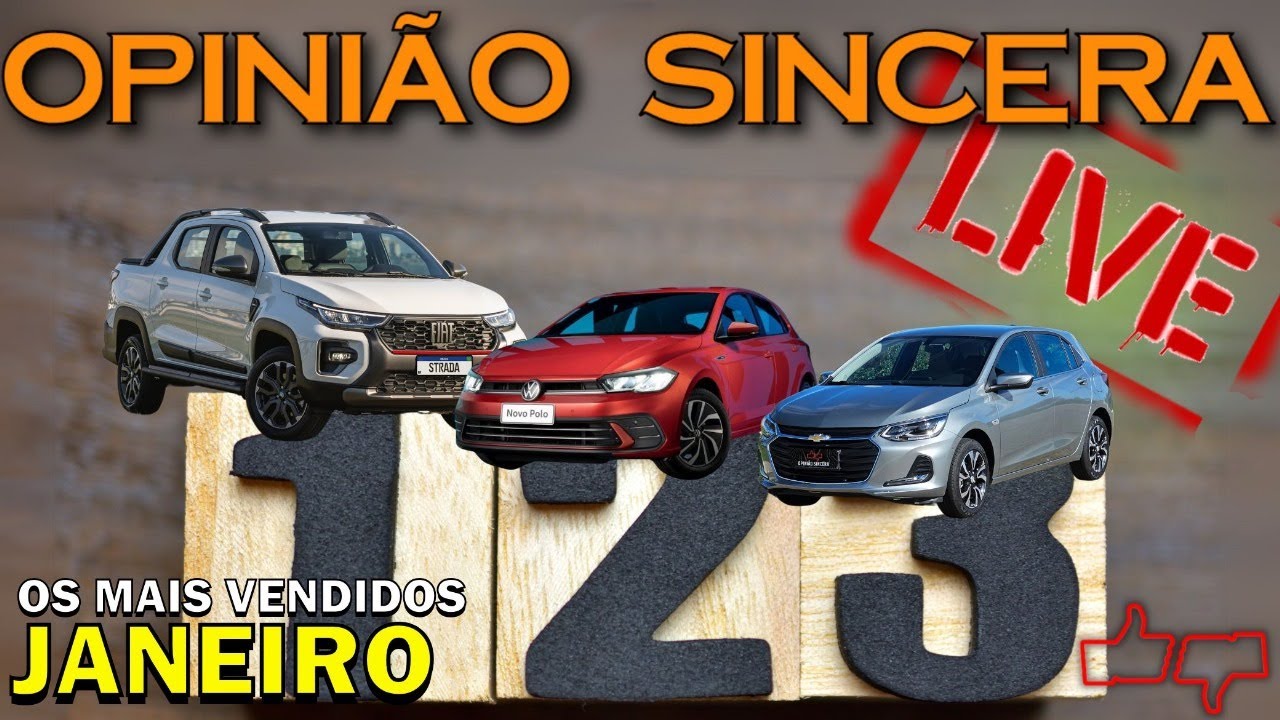 Carros mais vendidos de Janeiro 2025! Alguma surpresa? Você pergunta, a gente responde