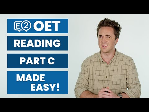 OET MADE EASY | Reading Part C | Questions with Jay!