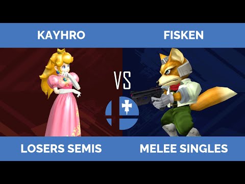 RogaSmash 195: SSBM Losers Semis - Kayhro (Peach) vs Fisken (Fox)