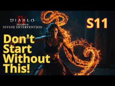 Reach T1 Fast! TOP 1-60 Build for Diablo 4 Season 11 Sorceress Leveling Guide!