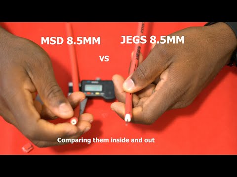 Best Performance Spark Plug Wire Comparison MSD 8.5mm Vs Jegs 8.5mm.