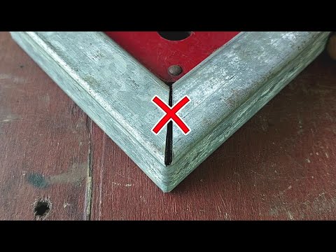 how a welder cuts a 45 degree square pipe