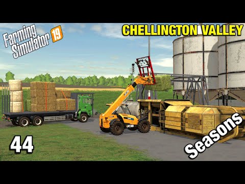 BUILDING A COW FEED MIXING PLANT Chellington Valley Timelapse - FS19 Ep 44