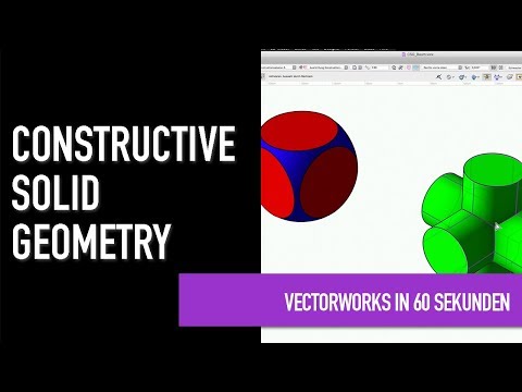 Constructive Solid Geometry (CSG) | Vectorworks in 60 Sekunden