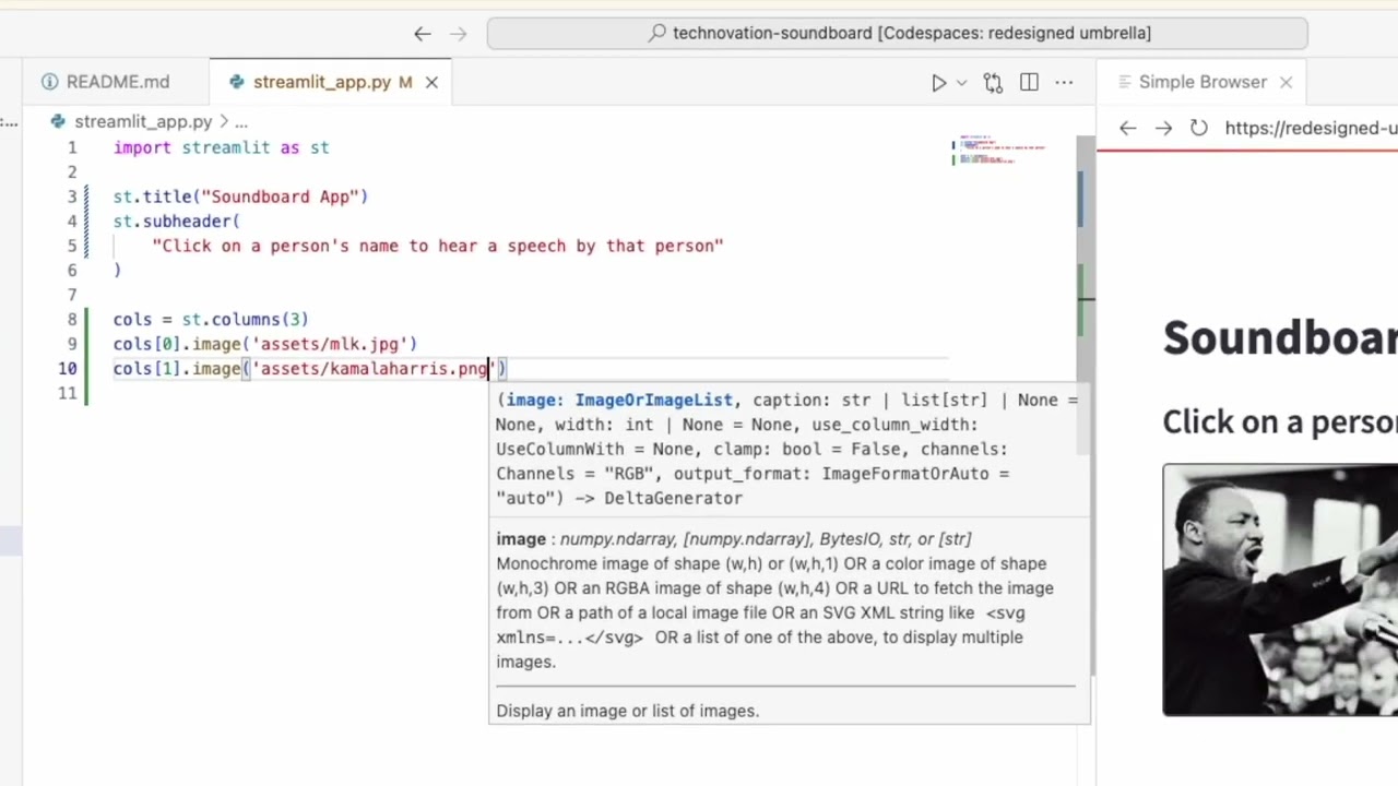 Soundboard App with Streamlit and Github