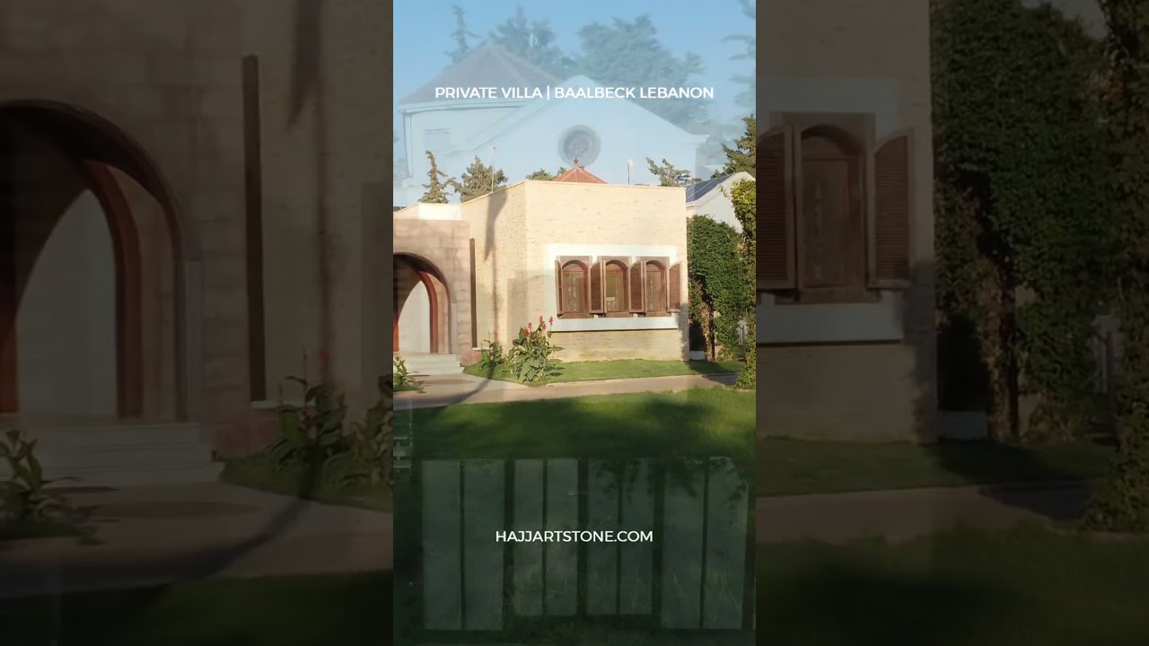 A beautiful villa adorned with Hajj Art Stone Veneer Collection! #cladding #hardscaping #design