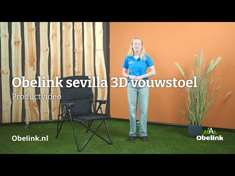 Obelink Sevilla 3D regulowane krzesło składane - Black