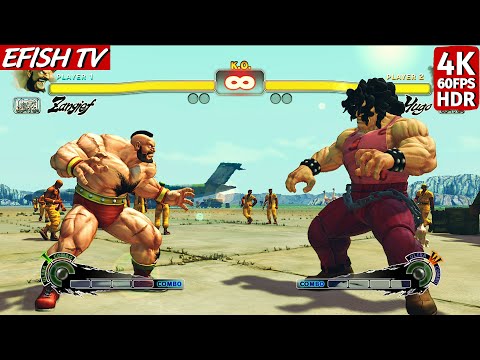 Zangief vs Hugo (Hardest AI) - Ultra Street Fighter IV