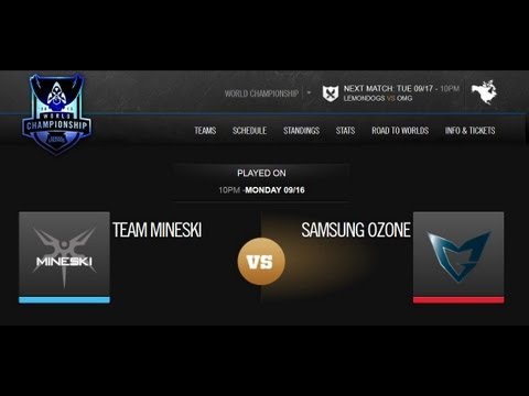 NecroTarkan:Team Mineski (MSK) vs Samsung Ozone (SSO) World Championship 2013 Day 2 Game 1