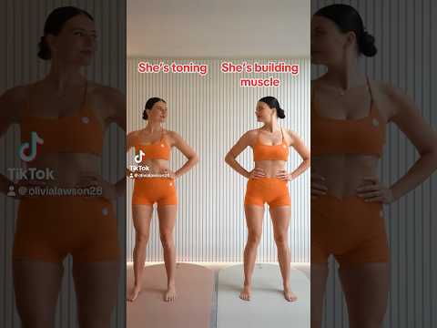 Toning vs building muscle- do you know the difference? ⬇️