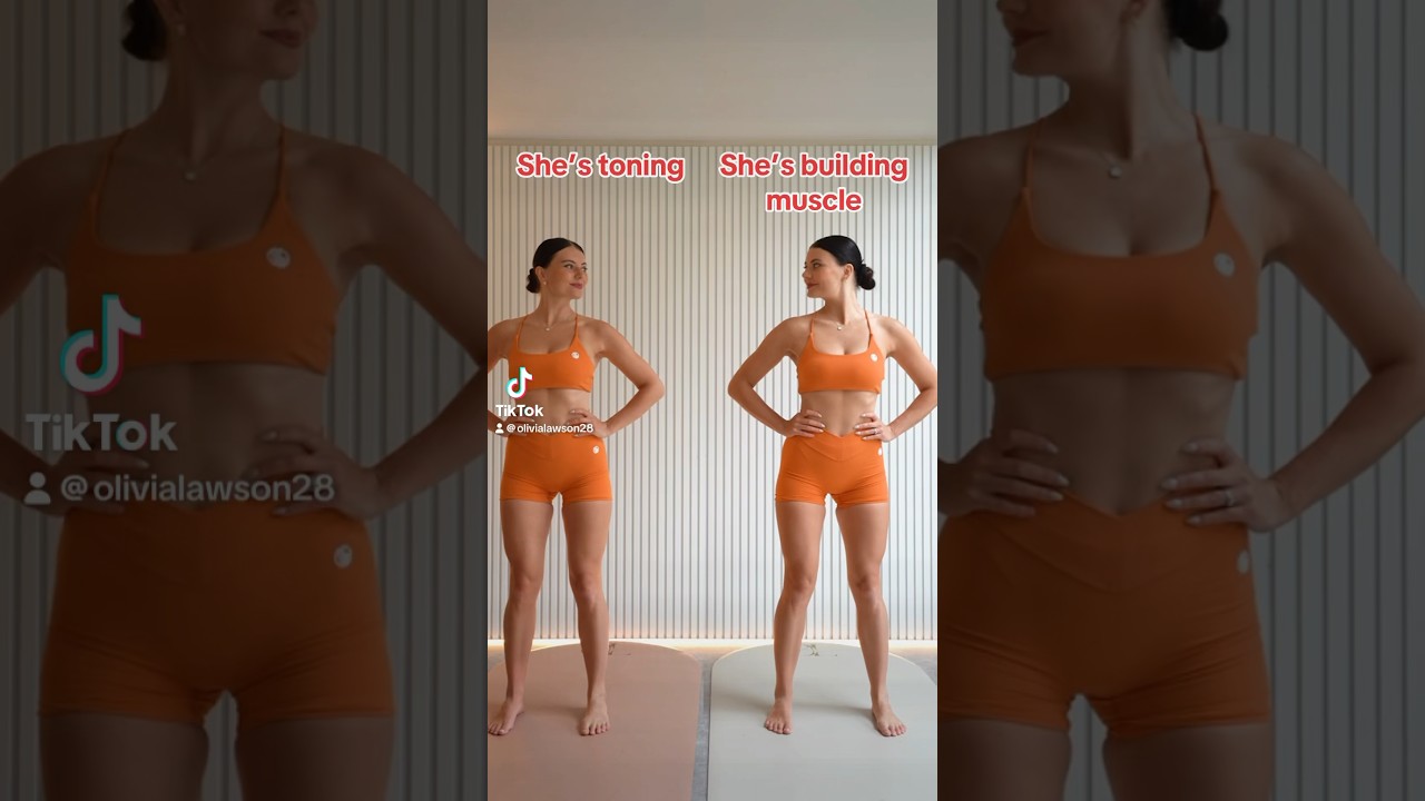 Toning vs building muscle- do you know the difference? ⬇️