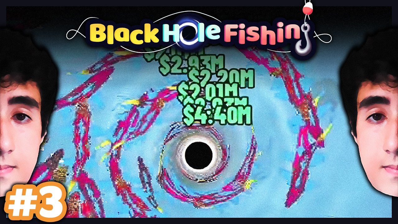 Tá ENTRANDO MUITO no BURACO NEGRO 🎣 Black Hole Fishing - #3