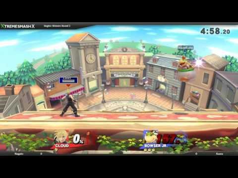 Xtreme Smash X - Nagato (Bowser Jr) vs XAura (Cloud/Mewtwo) - Round One