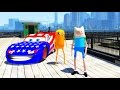 ADVENTURE TIME FINN And JAKE Riding Lightning McQueen Cars Nursery Rhymes