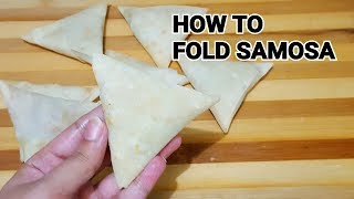 How to Fold Samosa Perfectly / Easy Way (Ramadan Special) by YES I CAN COOK