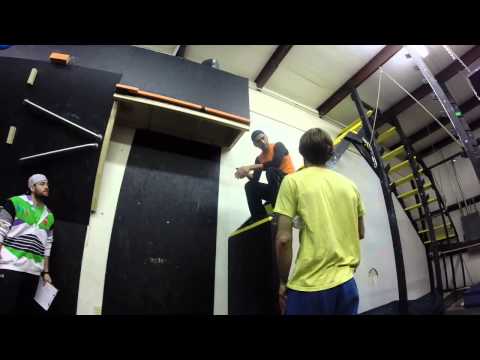 Real American Ninja Warrior at 3 stage final of Warrior Sports Winter Challenge