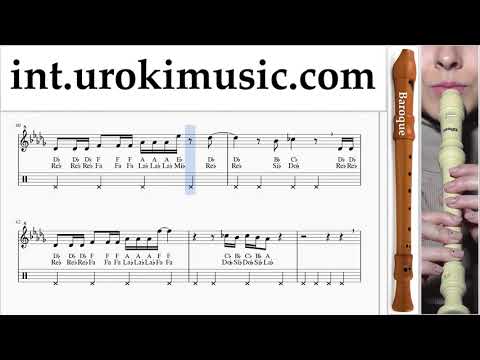 Recorder lessons (B.) Avril Lavigne Nicki Minaj - Dumb Blonde Sheet Music Tutorial um-a-n352