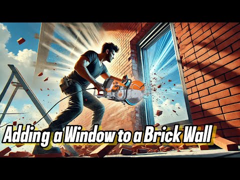 How To Cut New Window Opening ￼ In a brick wall Step by step guide ￼￼