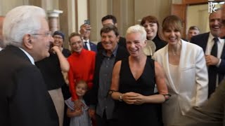 Verdone, Cortellesi, Morandi, Bebe Vio: Mattarella saluta artisti e sportivi coinvolti nello spet...