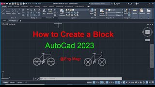 How to create a block in Autocad 2023