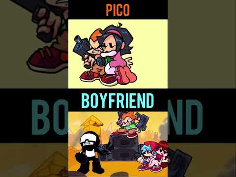 FNF Week 7 Pico VS Boyfriend Animation Comparison!