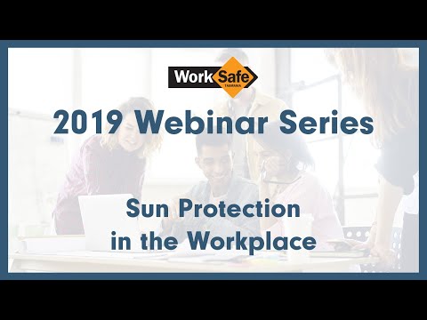 Sun protection in the workplace