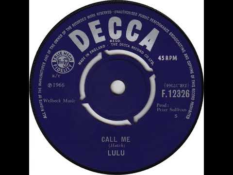UK New Entry 1966 (39) Lulu - Call Me