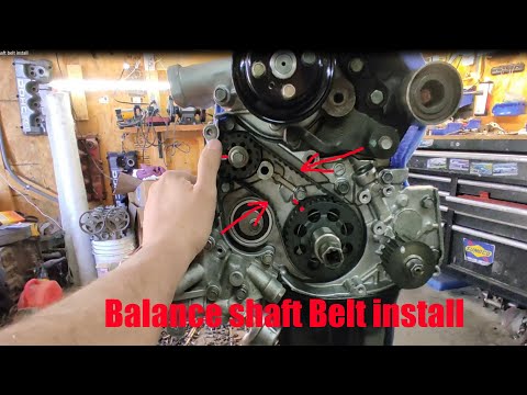 Balance shaft Belt Install on 4g63t
