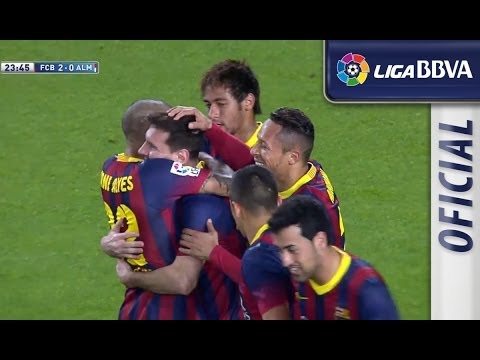 Golazo de Messi (2-0) en el FC Barcelona - UD Almería