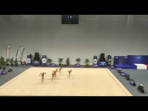 Strasbourg GRS Équipe N2. Championnat de France 2021/22 à Calais.