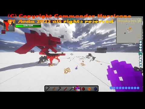Minecraft Mob Battle allosuarus vs Karot the mother of hellhounds