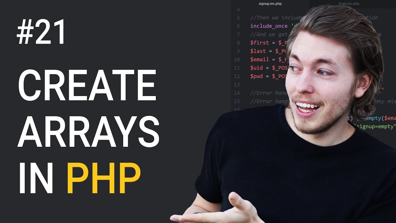 21: Using Arrays in PHP to Store Data | PHP Tutorial | Learn PHP Programming | PHP for Beginners
