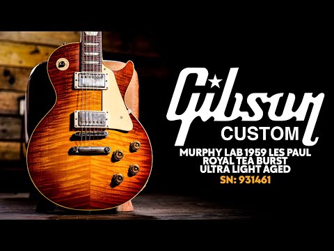 Gibson Custom Murphy Lab '59 Les Paul HP Top Royal Tea Burst Ultra Light Aged image 13