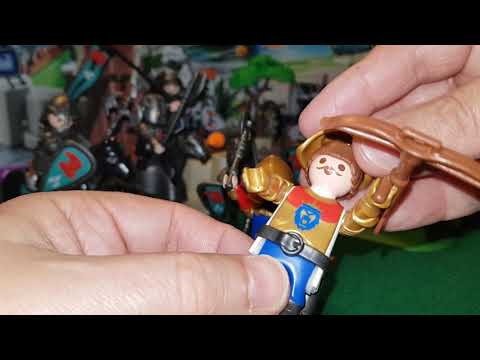 Unboxing Playmobil Knights. Caballero del León con Casco y Ballesta.