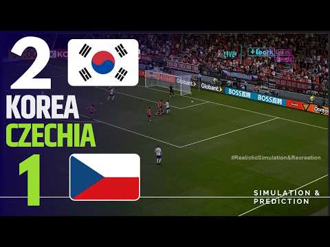 ⚽ 한국 2-1 체코 하이라이트 | 2026 월드컵 비디오 게임 시뮬레이션 및 레크리에이션