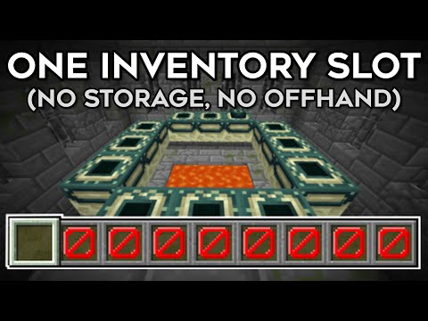 Rhododo - Is It Possible to Beat Minecraft With Only ONE Inventory Slot?