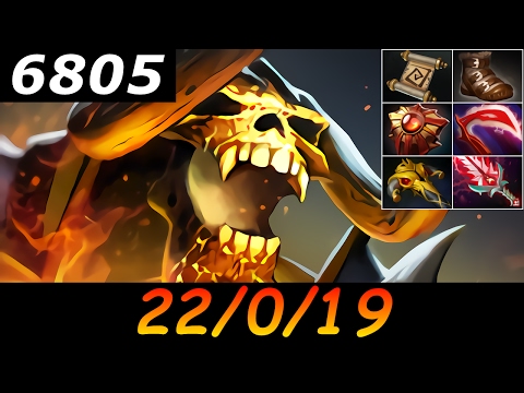 Dota 2 Clinkz 6805 MMR 22/0/19 (Kills/Deaths/Assists) Ranked Full Gameplay