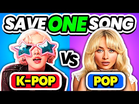 Save One Drop One: K-Pop vs. Pop⚡️ Can You Choose?  | KPOP GAME 2025