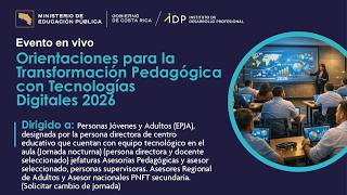 Orientaciones para la Transformación Pedagógica con Tecnologías Digitales 2026_Nocturno