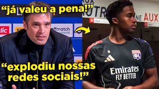 🤣TIME DE MARKETING DO LYON FICOU BOLADO COM A MÍDIA DE ENDRICK! ENDRICK EXPLODIU AS REDES DO LYON!