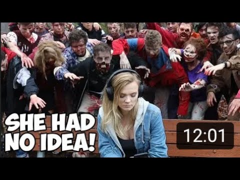 Surprising Strangers With 100 Zombies - Experiment 😂💔🤯🤬
