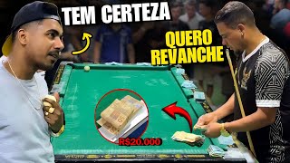 20.000 REAIS 😱 :QUASE DEU TRETA NA REVANCHE...MAYCON DE TEIXEIRA X NEGO WALLISON